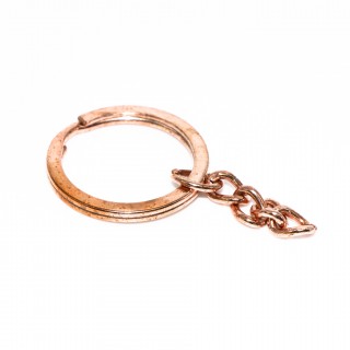 Основа для брелока, красное золото 25мм, с дефектами